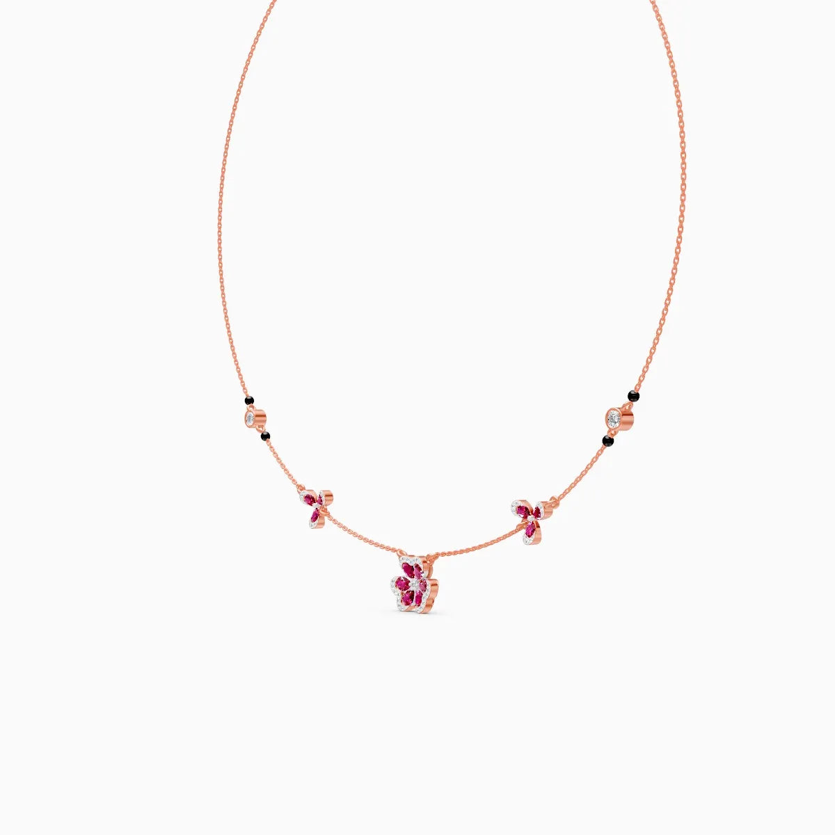 Flora | Emeraldine Lab-Grown Diamond Necklace - Nivara