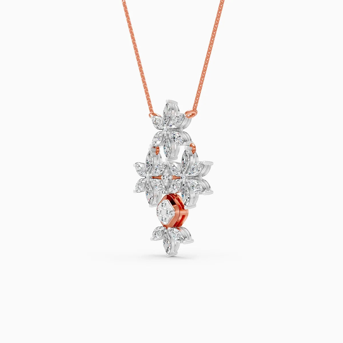 Flora | Orchid Mist Lab-Grown Diamond Necklace - Nivara