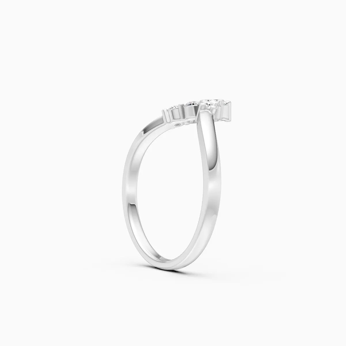 ��Mode | Round Lab Grown Diamond Chevron Ring�� Rings VD_AYN��- Lab Grown Diamonds Jewellery