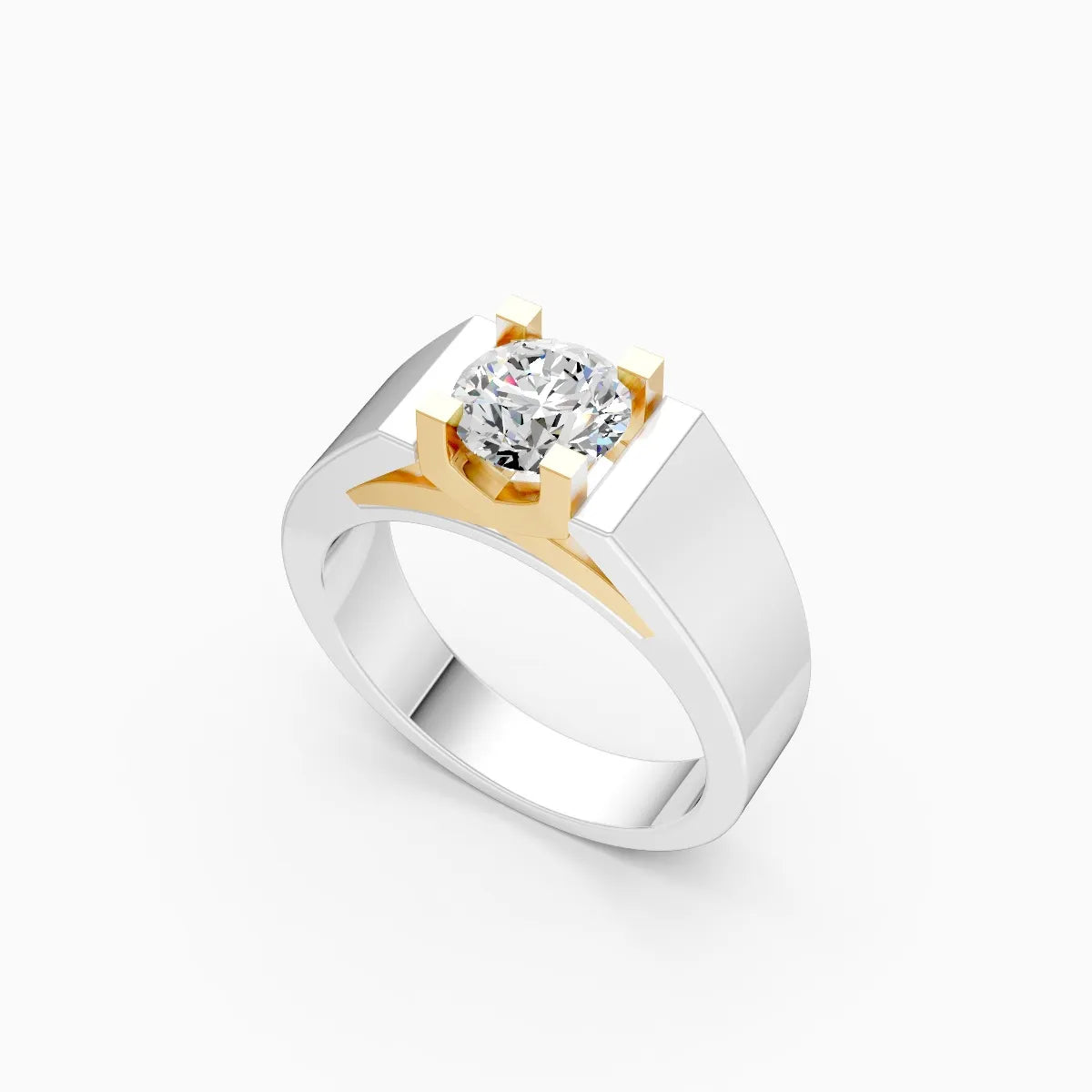 Veer | Stellar Men's Classic Round Solitaire Ring