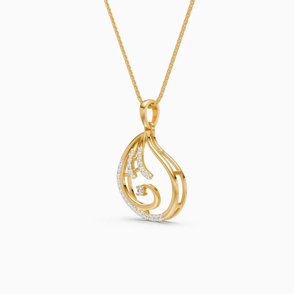 Aroha | Silken Lab-Grown Diamond Pendant - Nivara