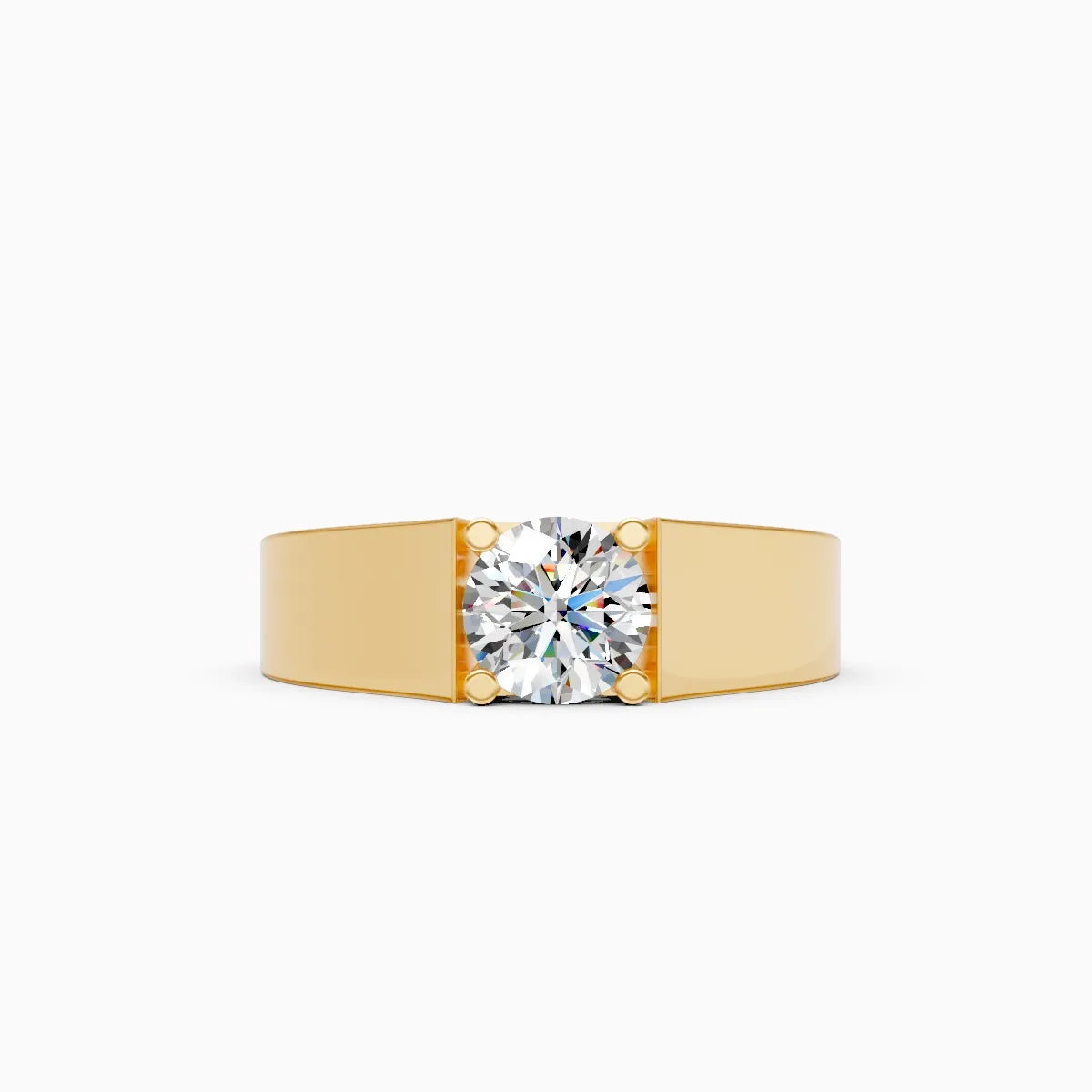 Mode | Echo Men's Solitaire Ring