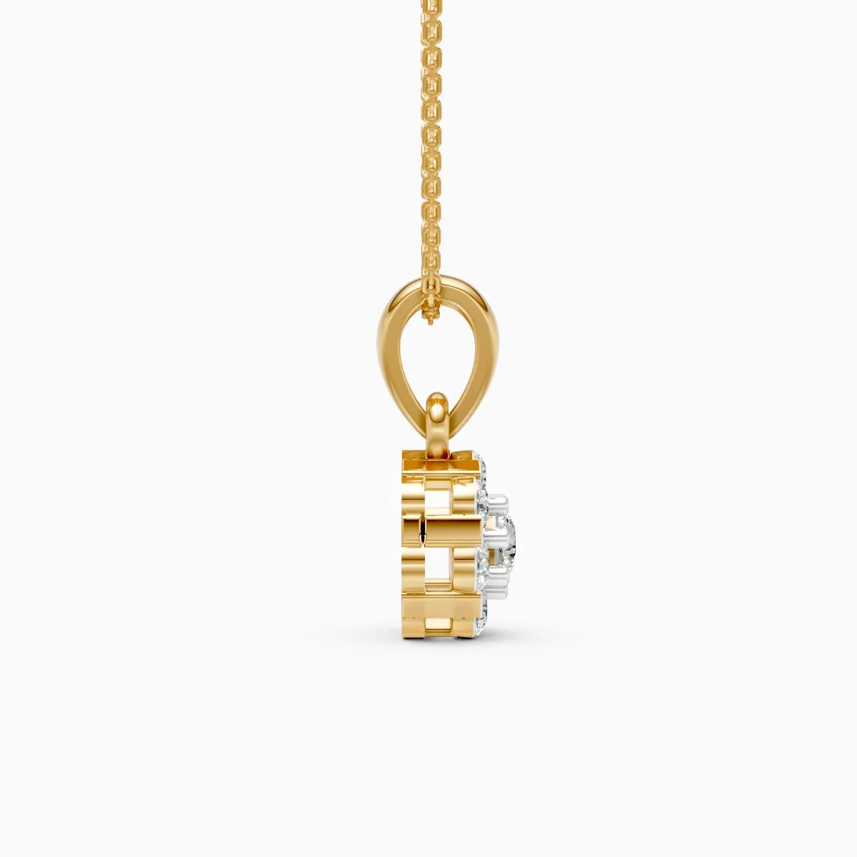 Flora | Circlet Lab-Grown Diamond Pendant - Nivara