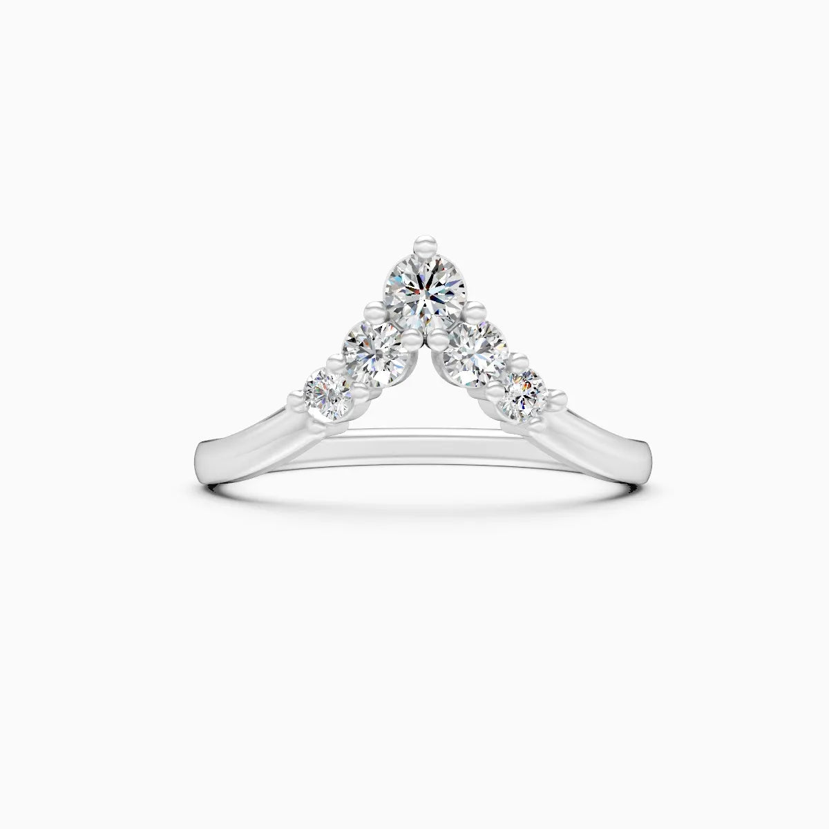 ��Mode | Round Lab Grown Diamond Chevron Ring�� Rings VD_AYN��- Lab Grown Diamonds Jewellery