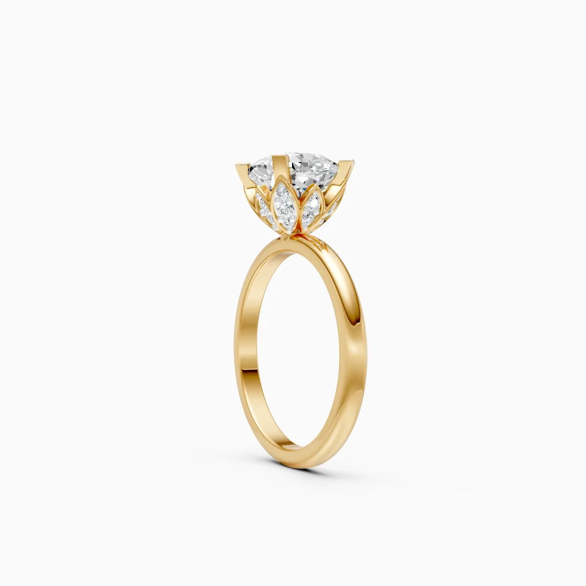 ��Amora | Cushion Lab Grown Diamond Plain Band Ring�� Rings VD_AYN��- Lab Grown Diamonds Jewellery