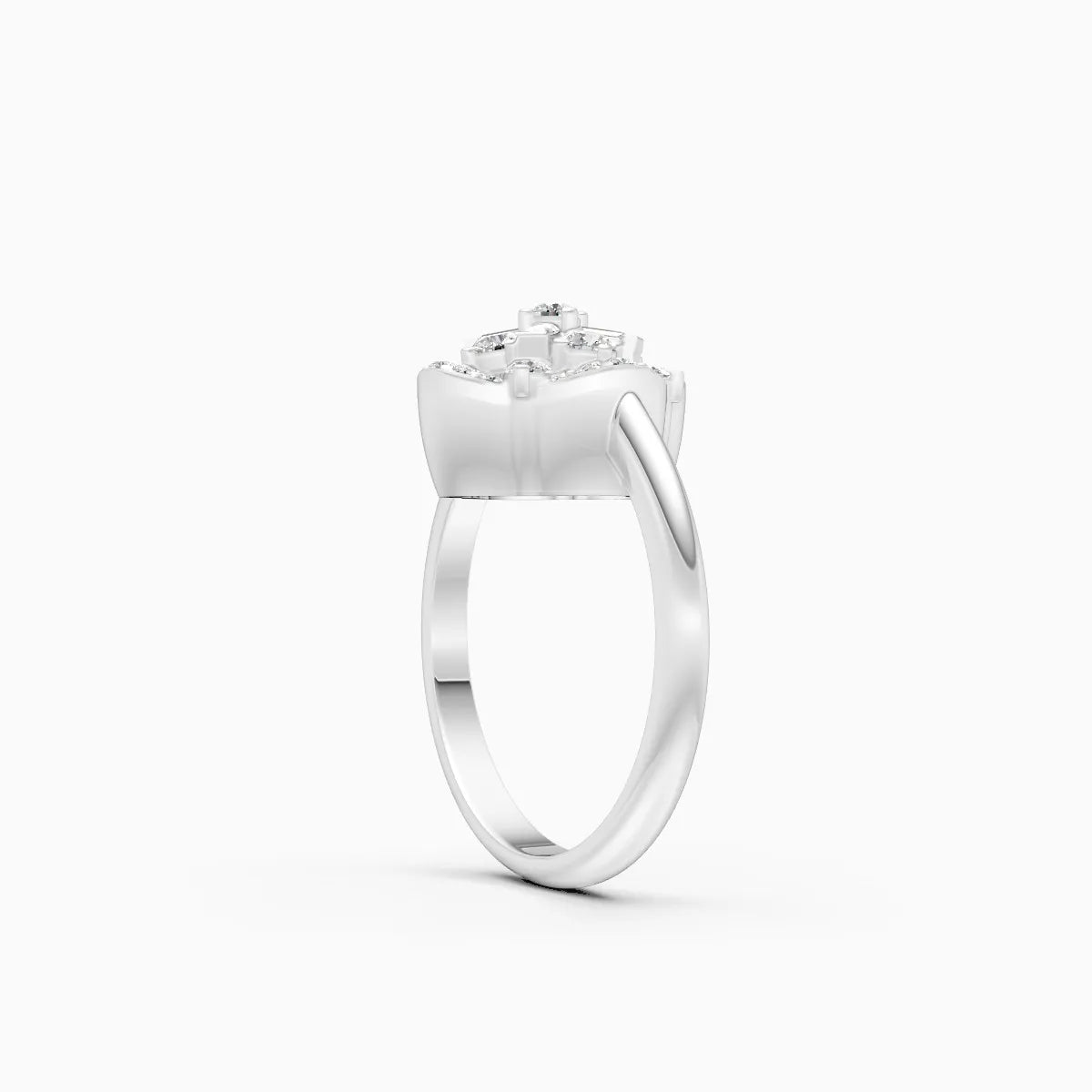 ��Flora | Lab Grown Diamond Clover Ring�� Rings VD_AYN��- Lab Grown Diamonds Jewellery