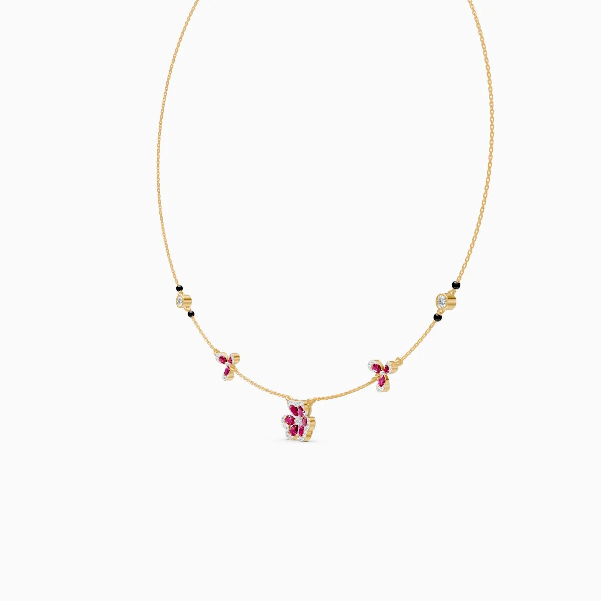 Flora | Emeraldine Lab-Grown Diamond Necklace - Nivara
