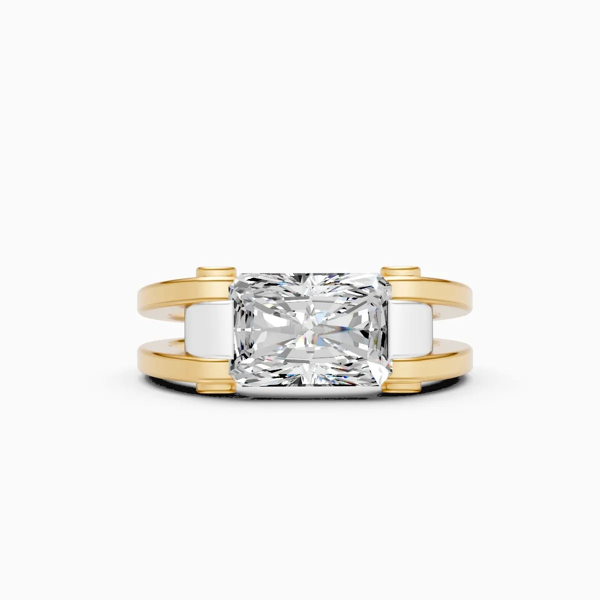 Mode | Comet Men's Radiant-Cut Solitaire Ring