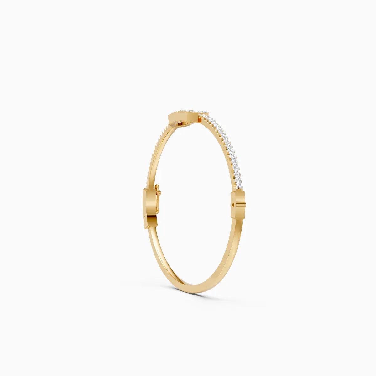 Mira | Smooth Lab-Grown Diamond Kada - Nivara