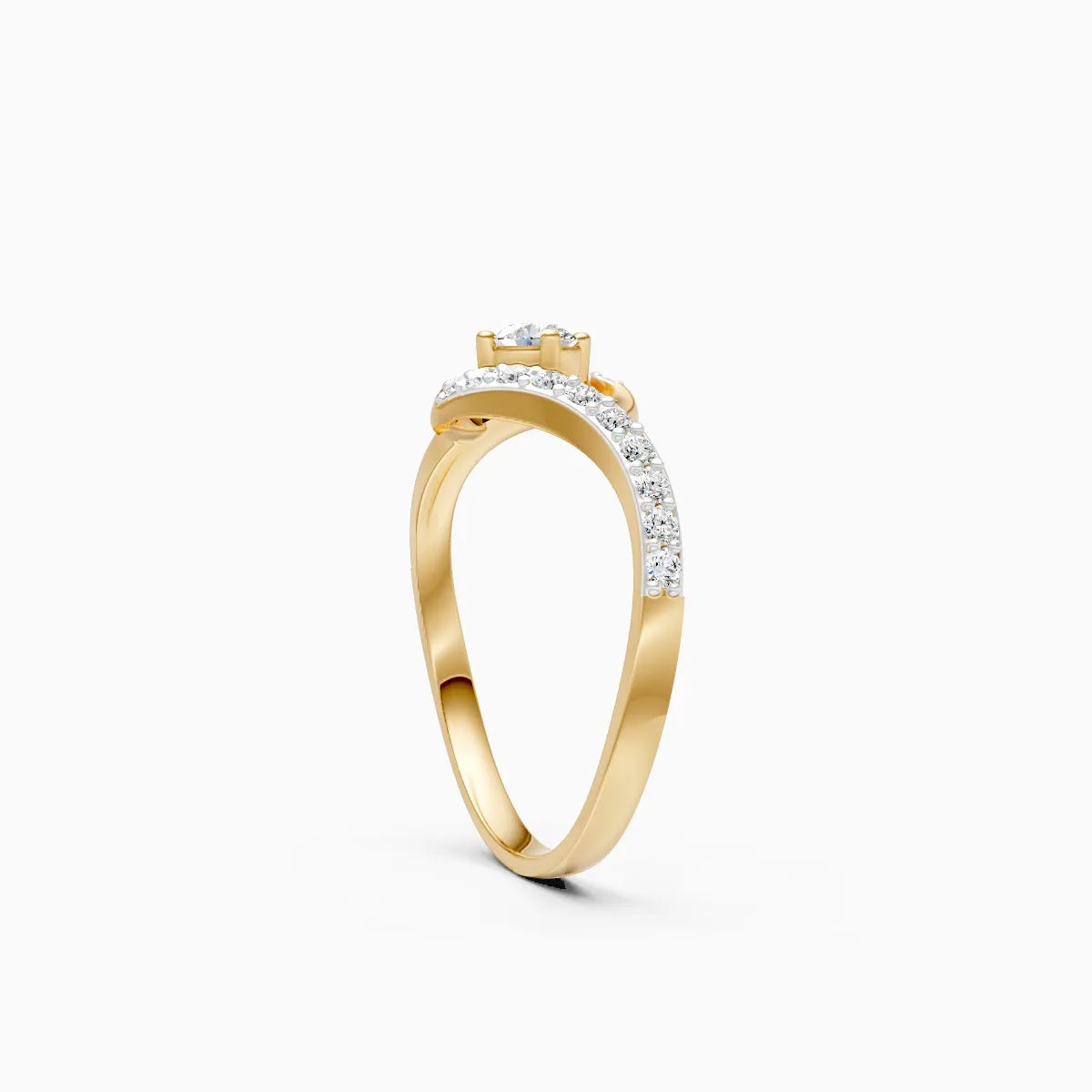 ��Amara | Round Lab Grown Diamonds Swirl Ring�� Rings VD_AYN��- Lab Grown Diamonds Jewellery