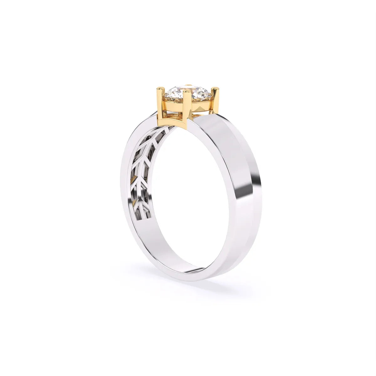 Veer | Vega Men's Round Solitaire Ring