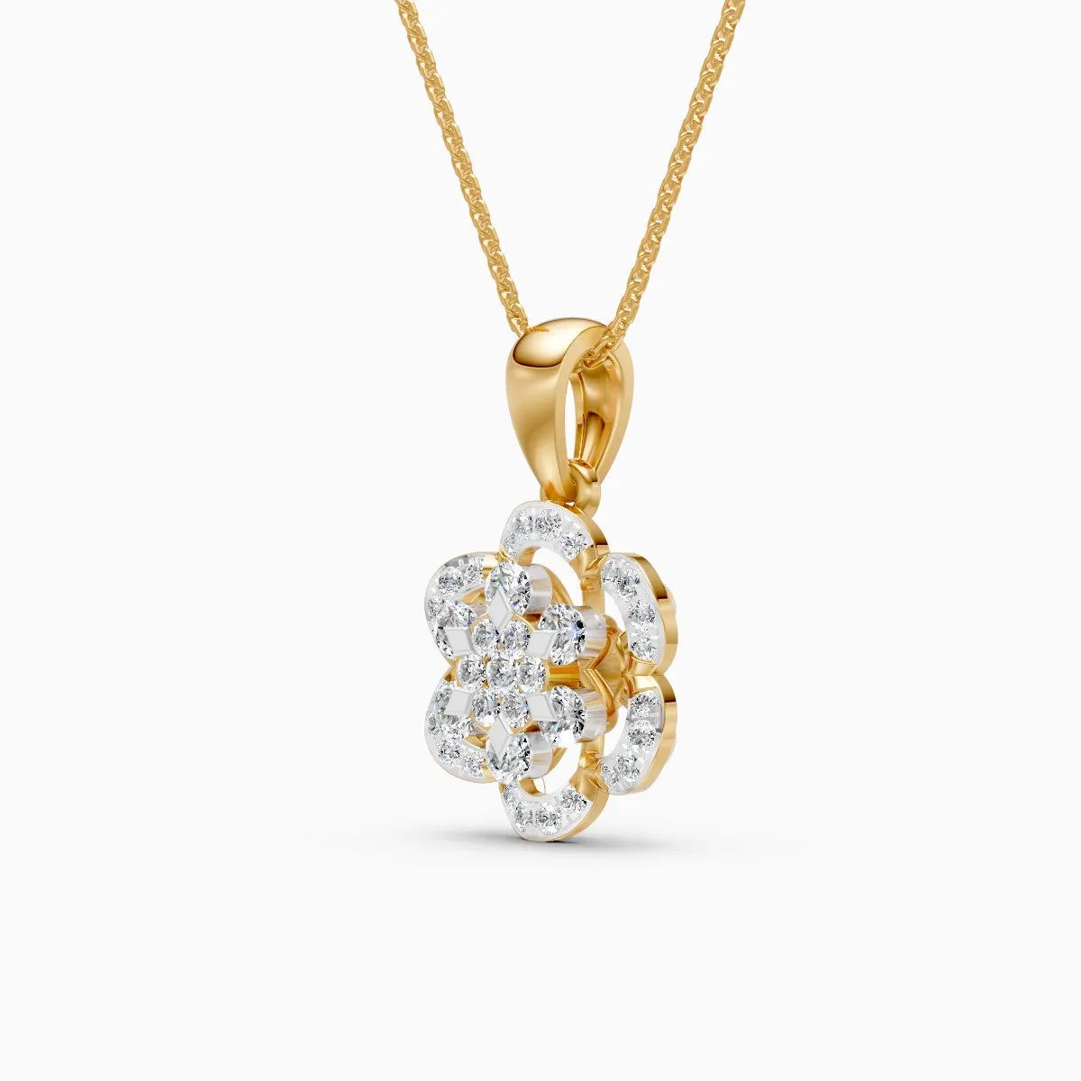Flora | Dawn Bloom Lab-Grown Diamond Pendant - Nivara