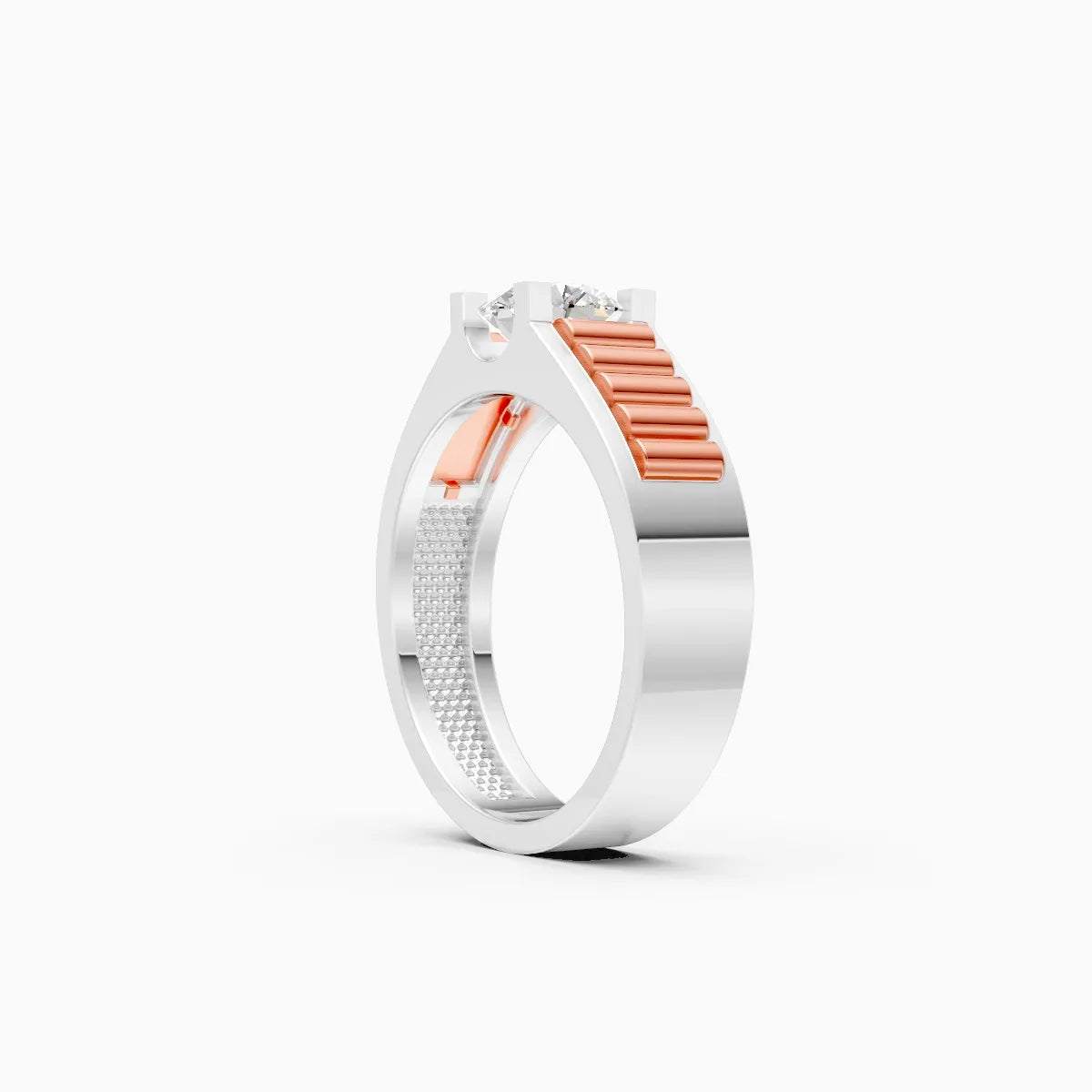 Mode | Flux Men's Rugged Solitaire Band Ring