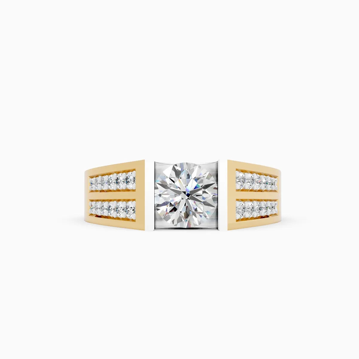 Mode | Spectra Men's Solitaire Ring with Designer Band