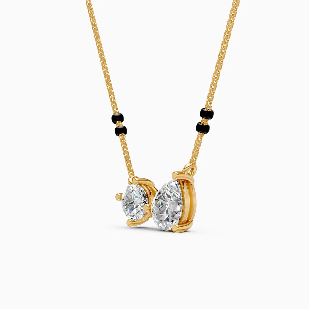 Toi et Moi | Two Hearts Lab-Grown Diamond Mangalsutra