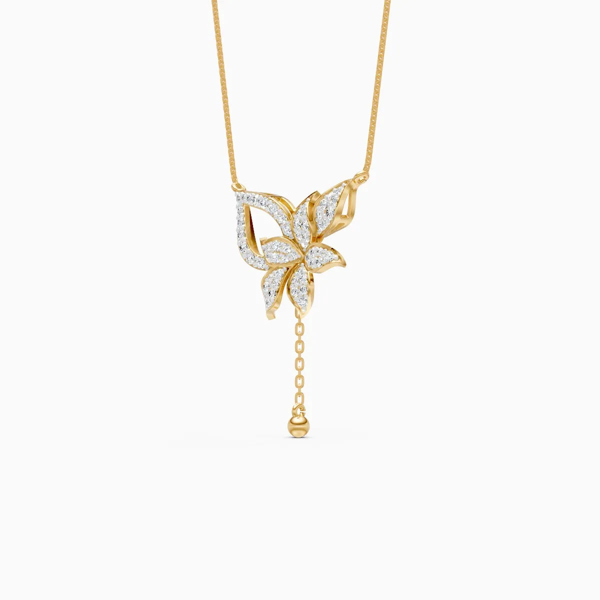 Flora | Petalwhisper Lab-Grown Diamond Pendant - Nivara