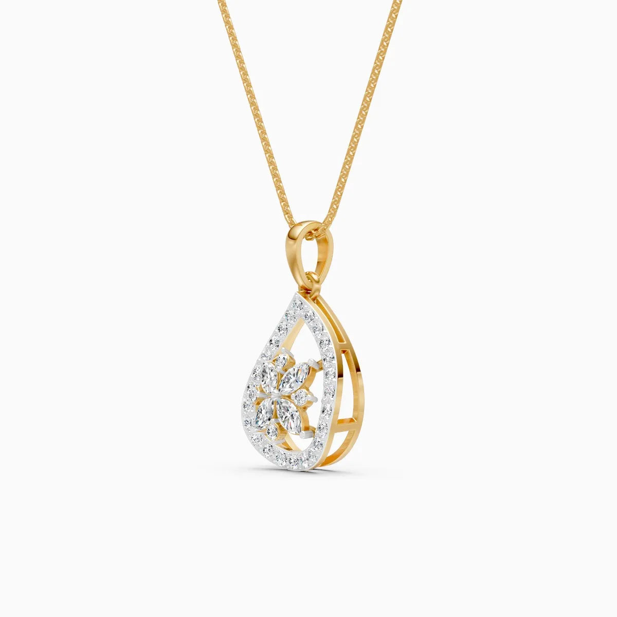 Flora | Rose Drift Lab-Grown Diamond Pendant - Nivara