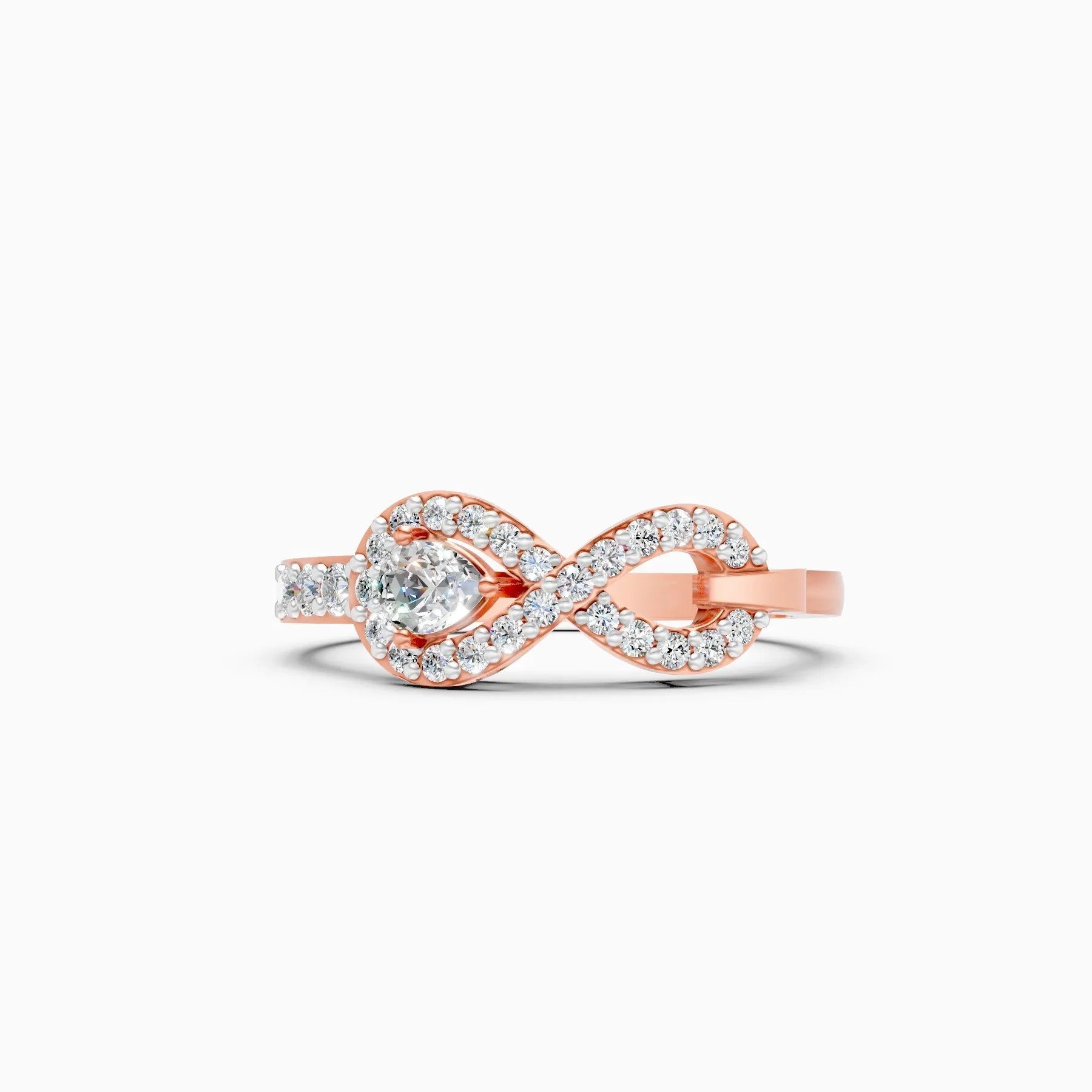 ��Foreva | Infinity Round Lab Grown Diamond Ring�� Rings VD_AYN��- Lab Grown Diamonds Jewellery