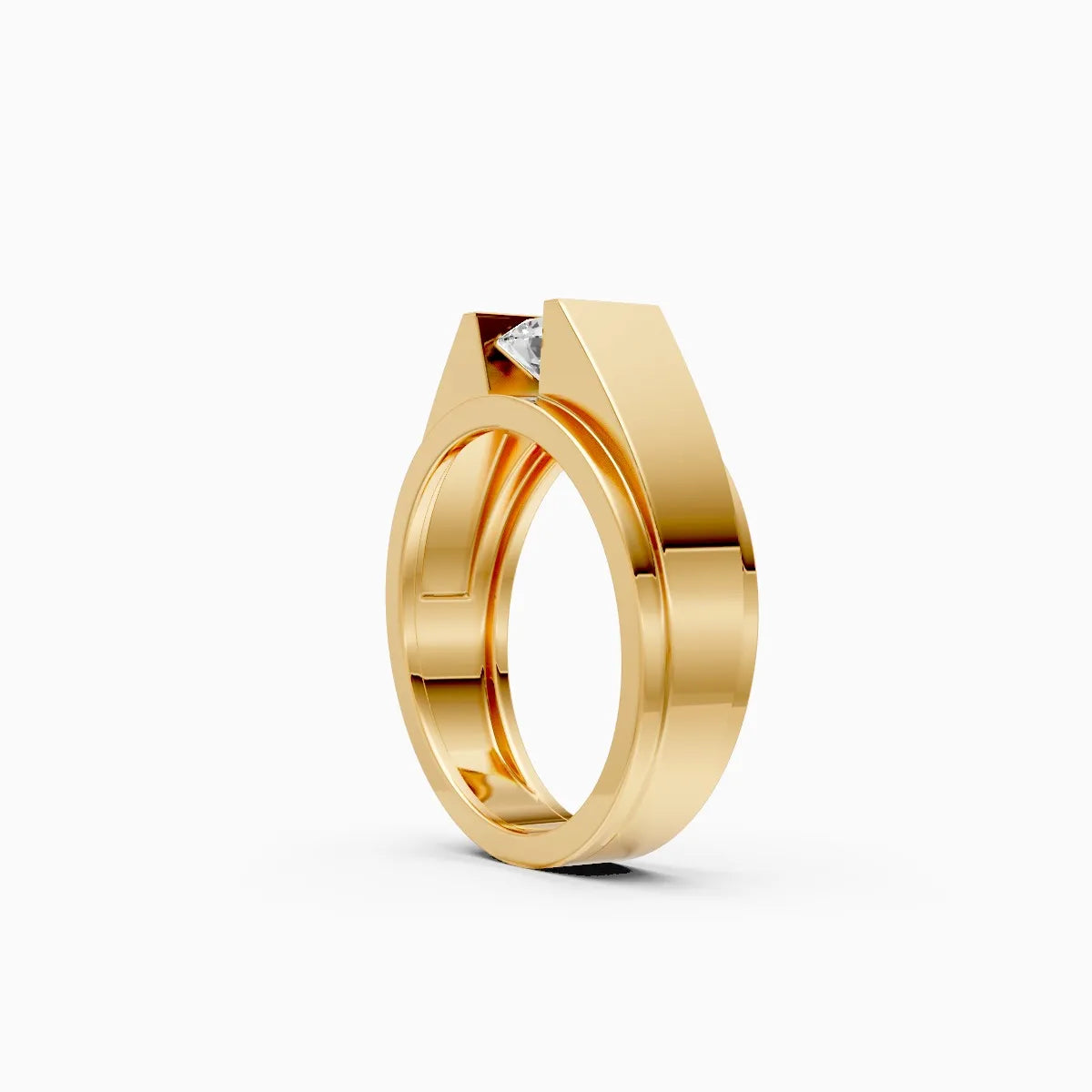 Mode | Nexus Men's Bezel-Set Solitaire Ring