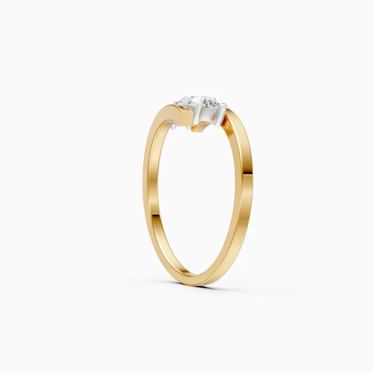 ��Mode | Round Lab Grown Diamonds Bypass Ring�� Rings VD_AYN��- Lab Grown Diamonds Jewellery