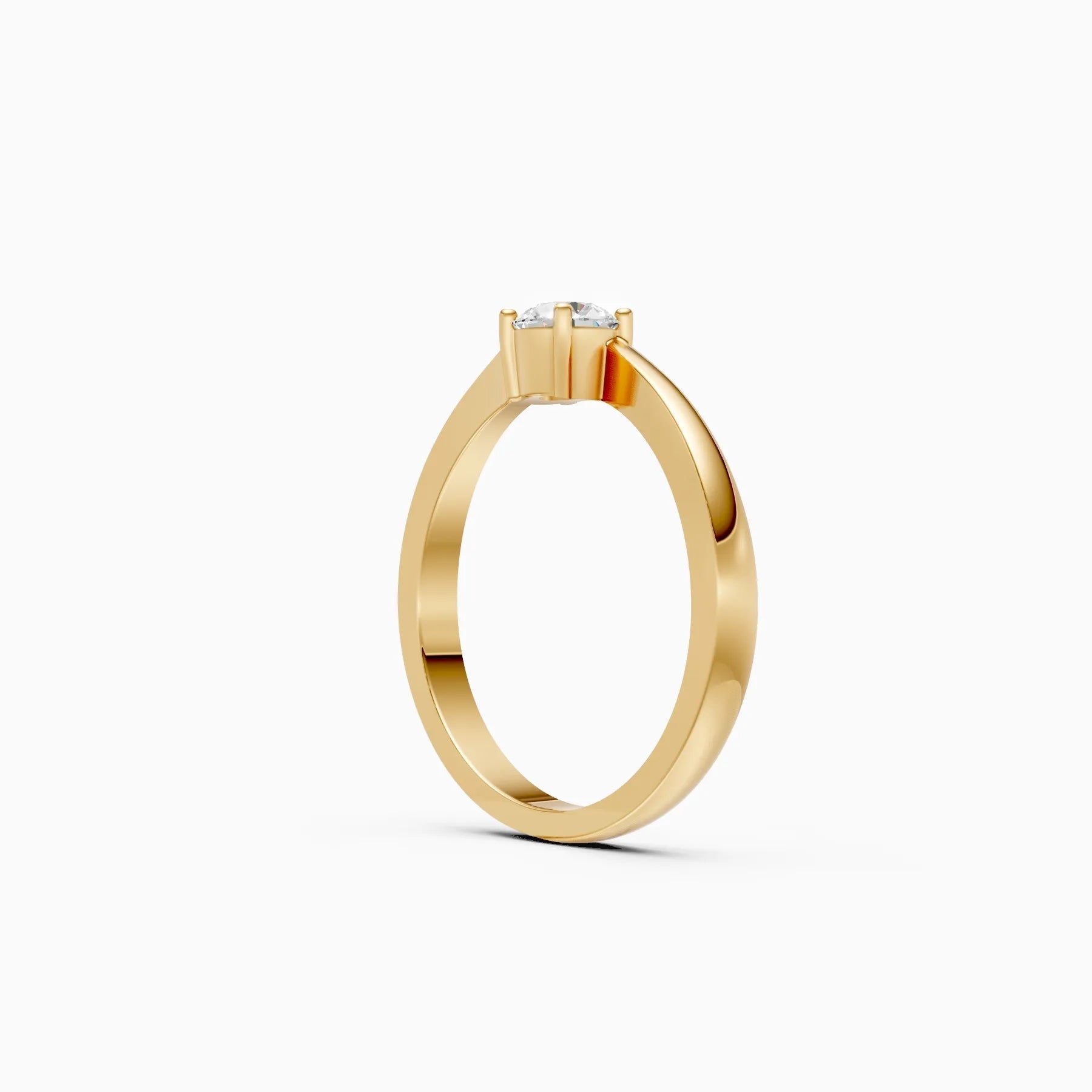 ��Amara | Round Lab Grown Diamond Solitaire Ring�� Rings VD_AYN��- Lab Grown Diamonds Jewellery