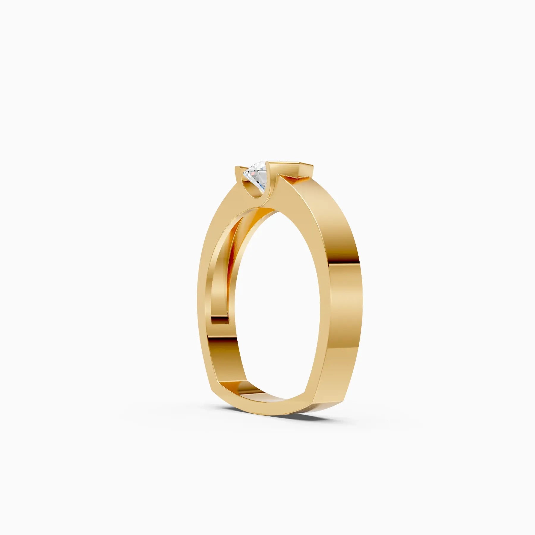 Veer | Aether Men's Couple Band Solitaire Ring