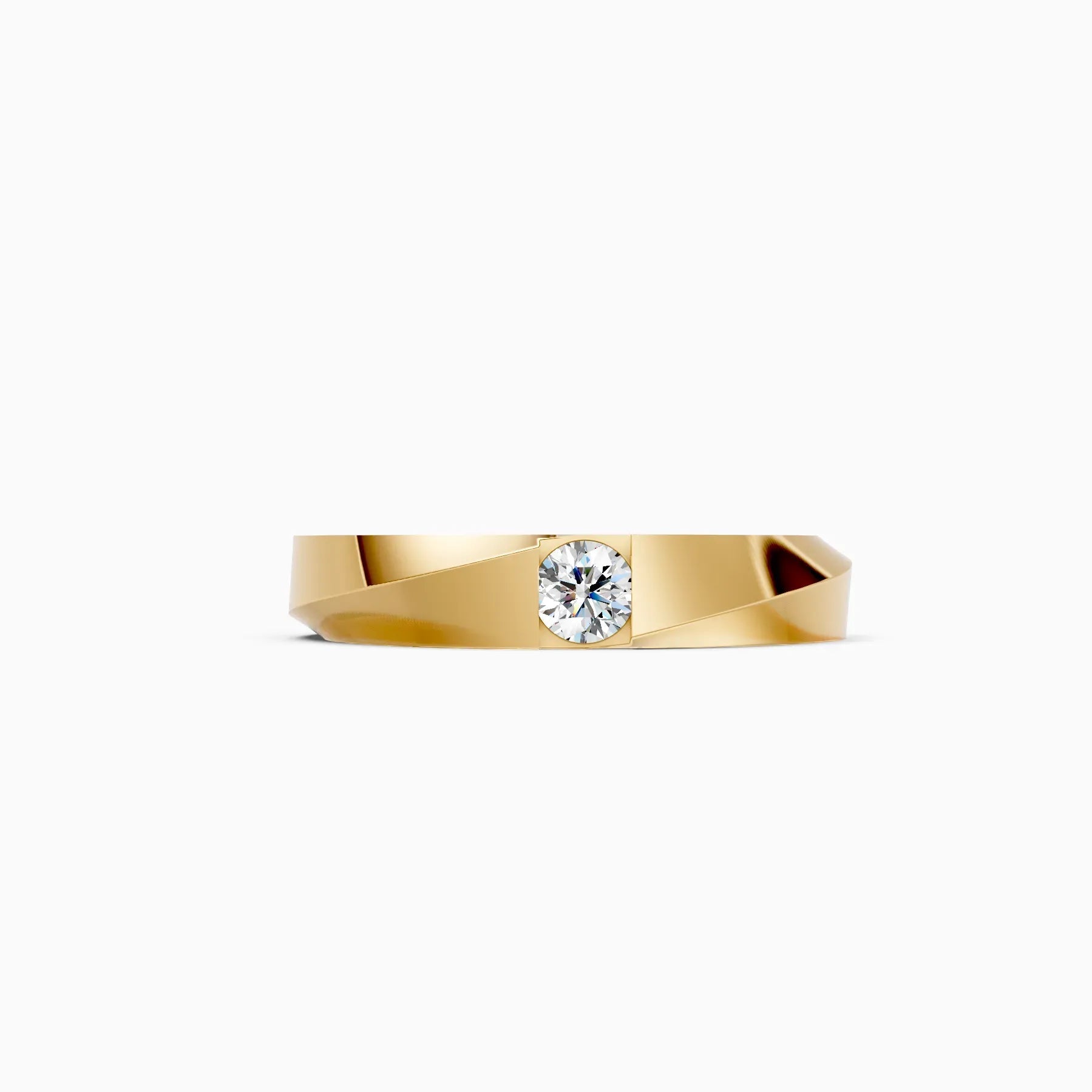 Veer | Arc Men's Flush-Set Solitaire Ring