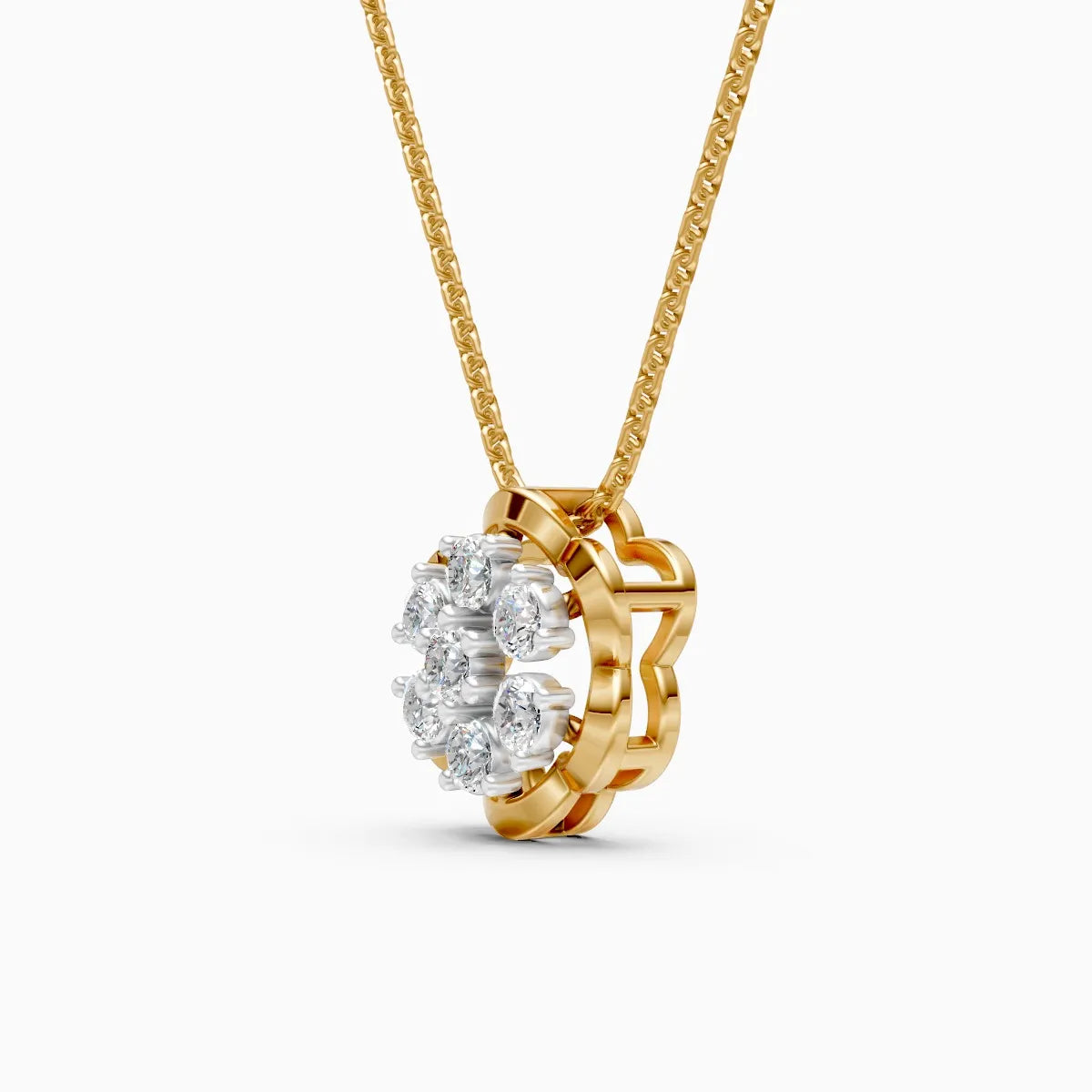 Flora | Vine Whisper Lab-Grown Diamond Pendant - Nivara