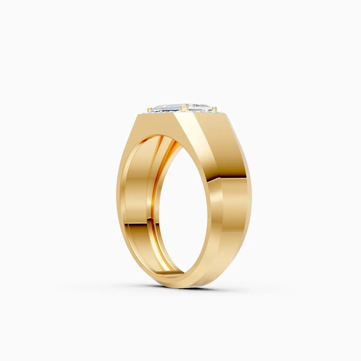 Mode | Spire Men's Side-Stone Solitaire Ring
