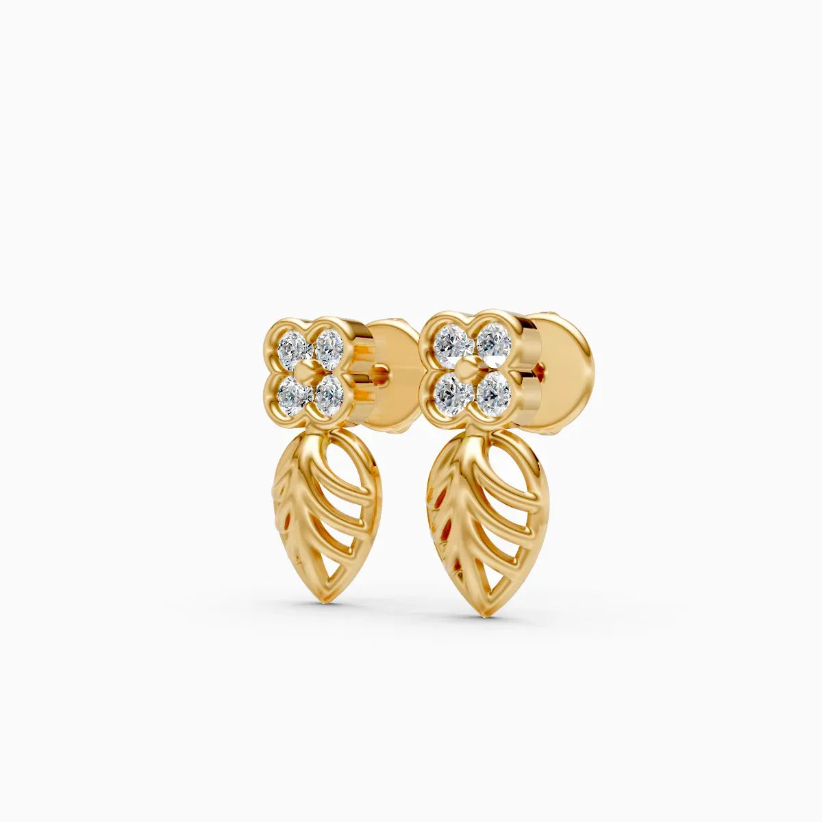 Flora | Soft Petal Lab-Grown Diamond Drop Earrings