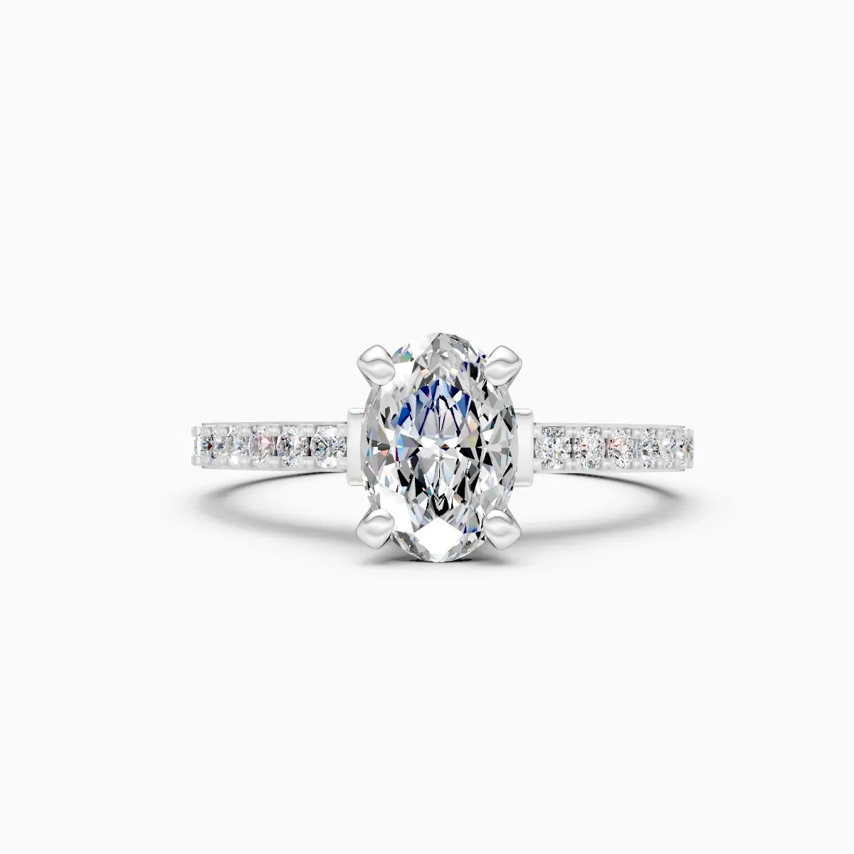 ��Amara | Oval Solitiare Four Prong Setting Ring�� Rings VD_AYN��- Lab Grown Diamonds Jewellery