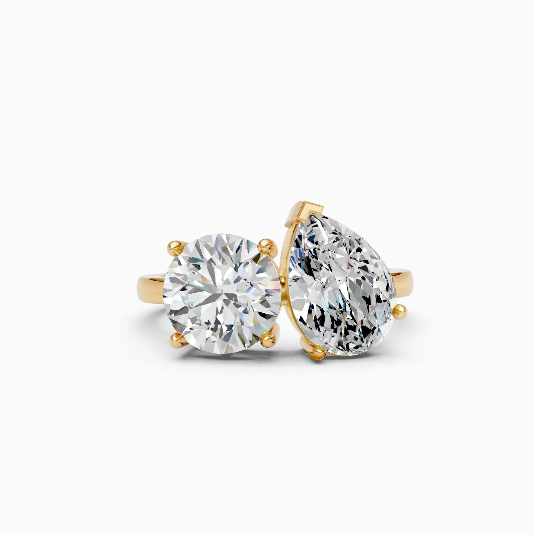 ��Toi et Moi | Round & Pear Lab Grown Diamond Ring�� Rings VD_AYN��- Lab Grown Diamonds Jewellery