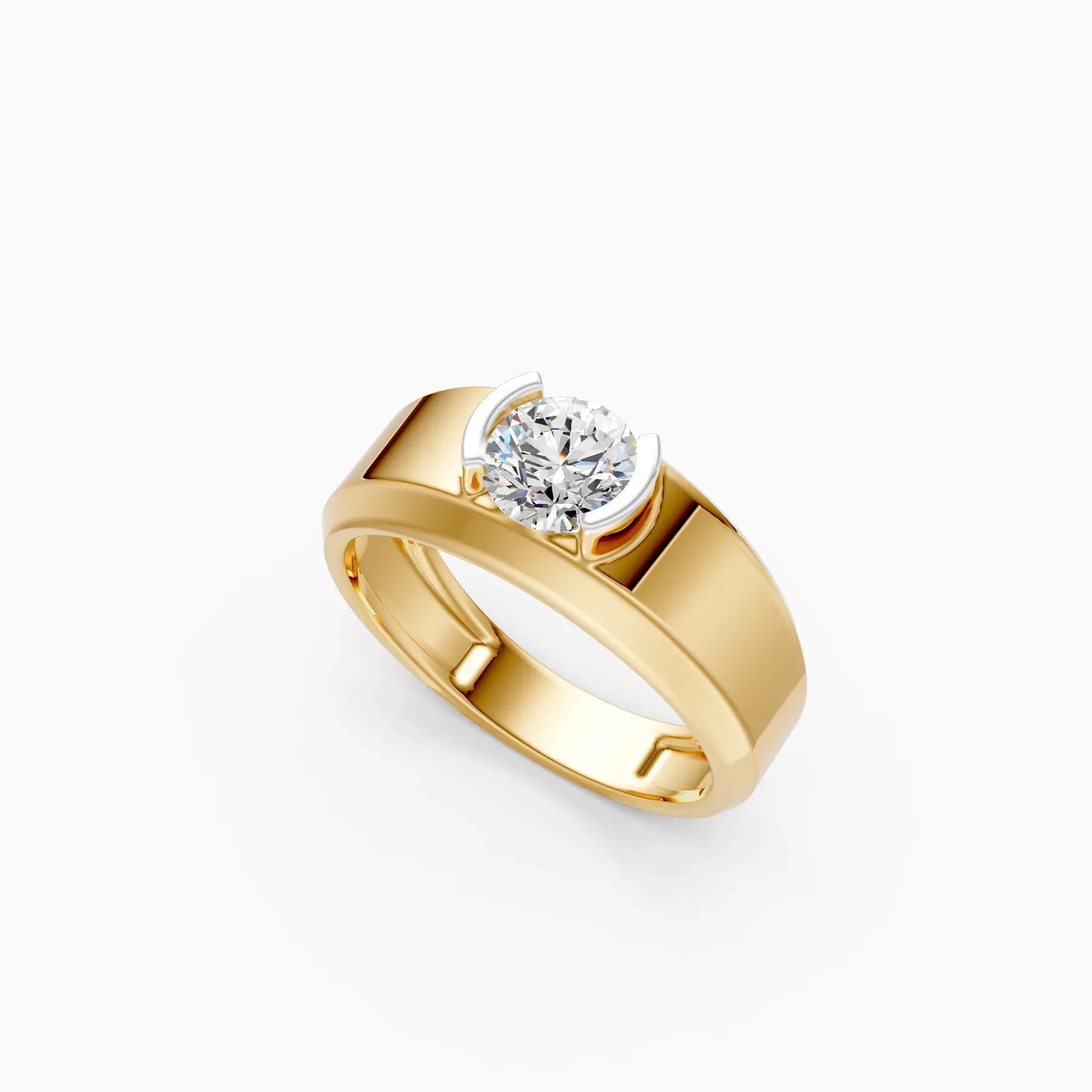 ��Amora | Round Solitaire Minimal Lab Grown Diamond Ring�� Rings VD_AYN��- Lab Grown Diamonds Jewellery