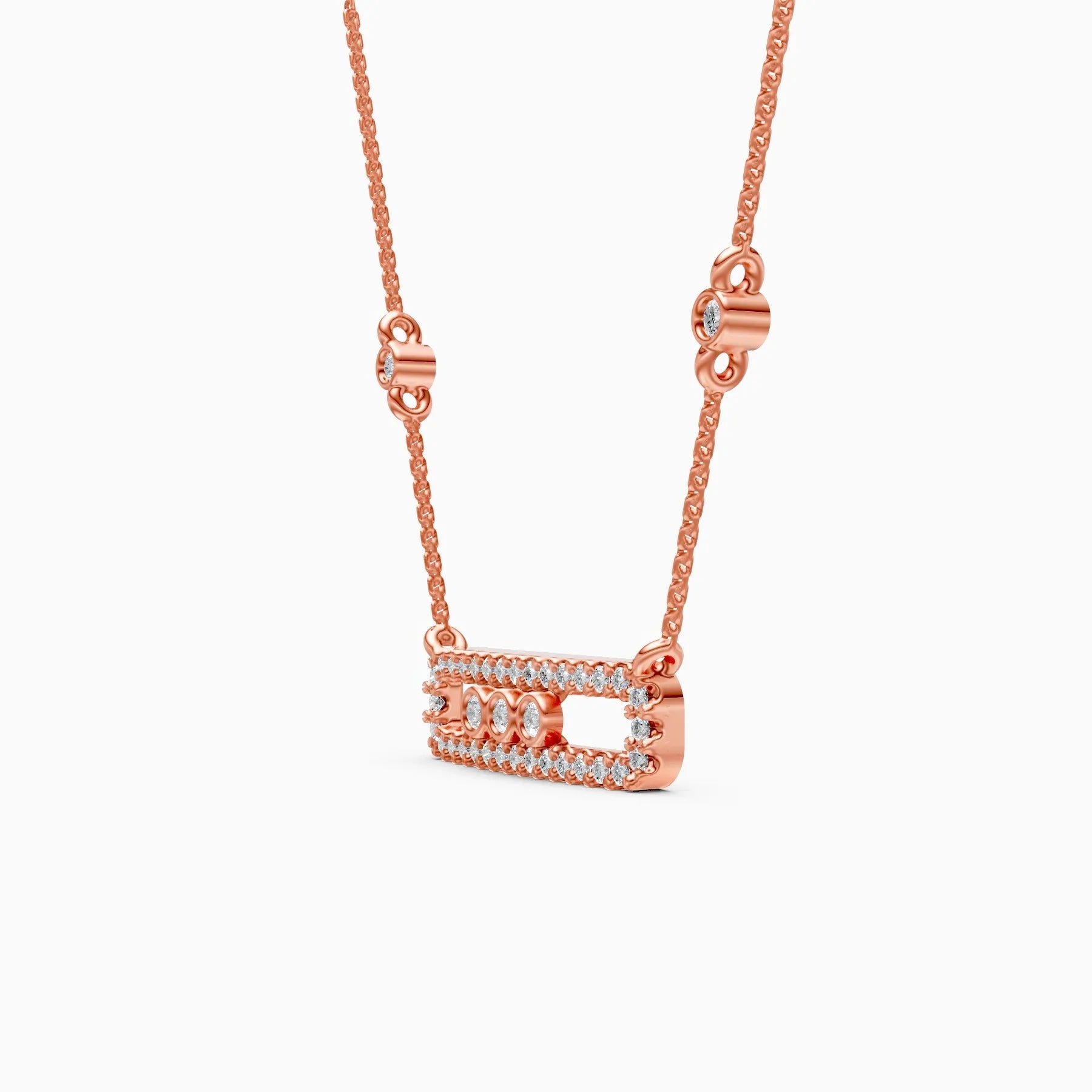 Noor | Lumen Cluster Lab-Grown Diamond Necklace - Nivara