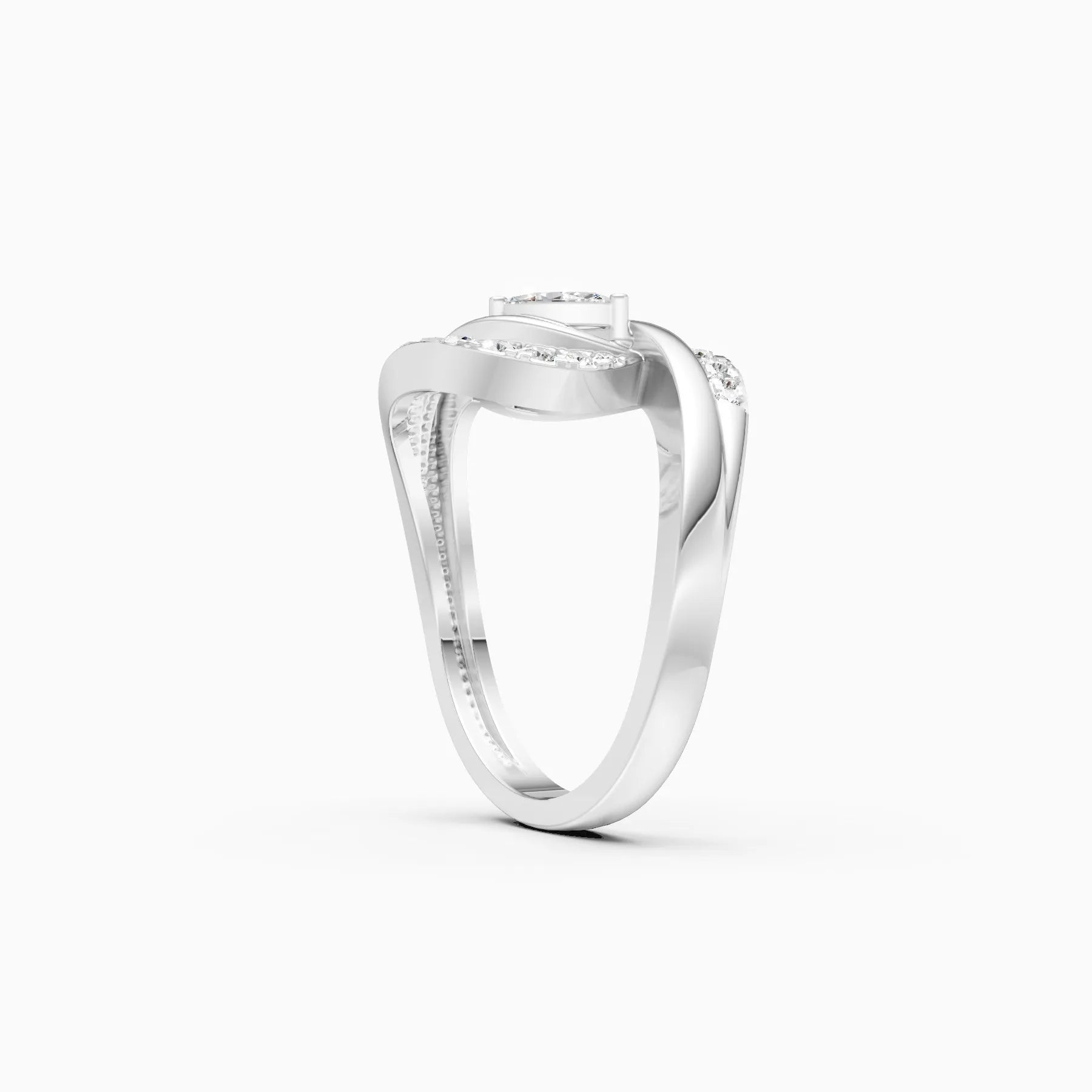 ��Mira | Marquise & Round Lab Grown Diamonds Vortex Ring�� Rings VD_AYN��- Lab Grown Diamonds Jewellery