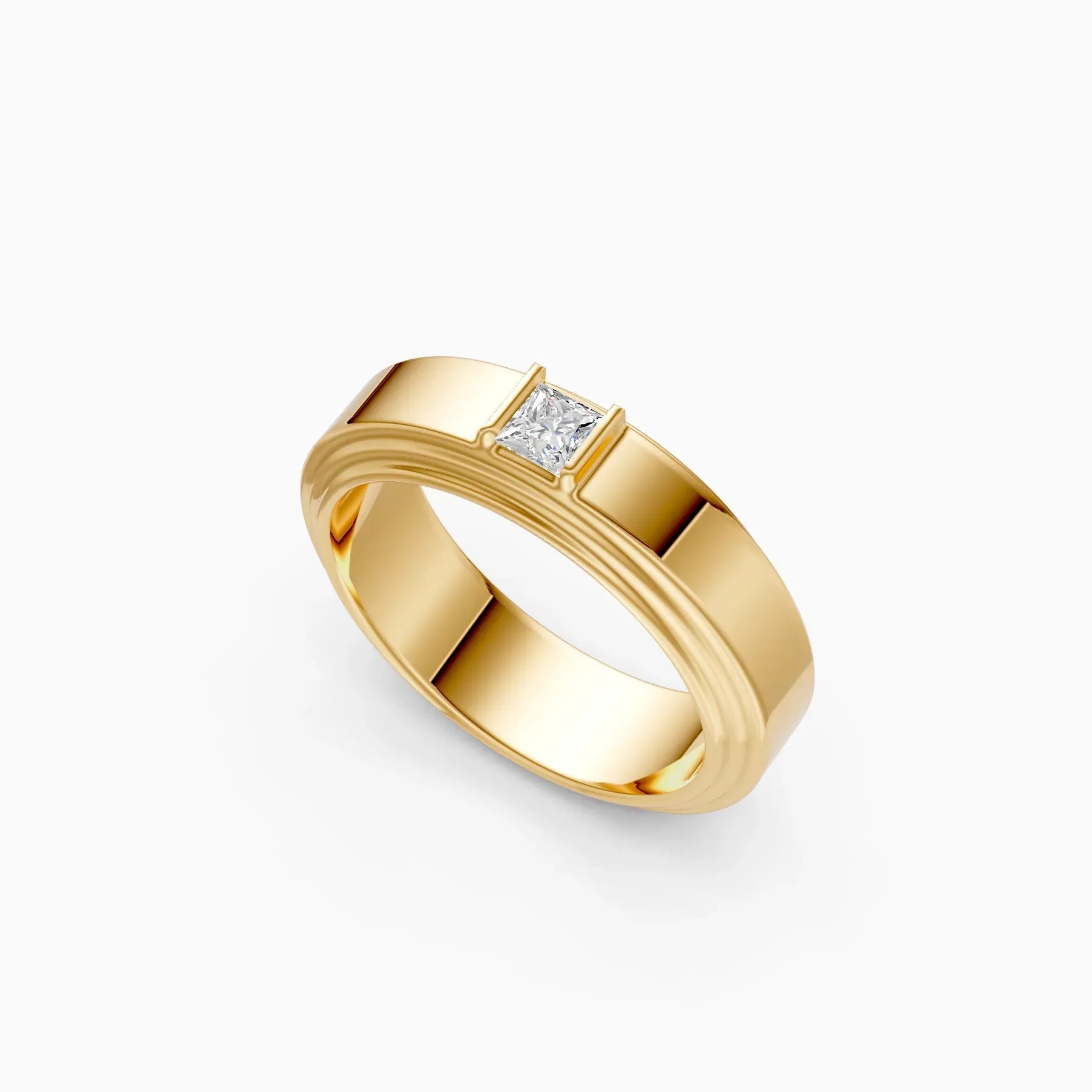 Veer | Prism Men's Princess-Cut Solitaire Ring
