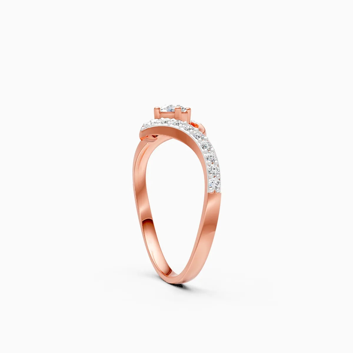 ��Amara | Round Lab Grown Diamonds Swirl Ring�� Rings VD_AYN��- Lab Grown Diamonds Jewellery