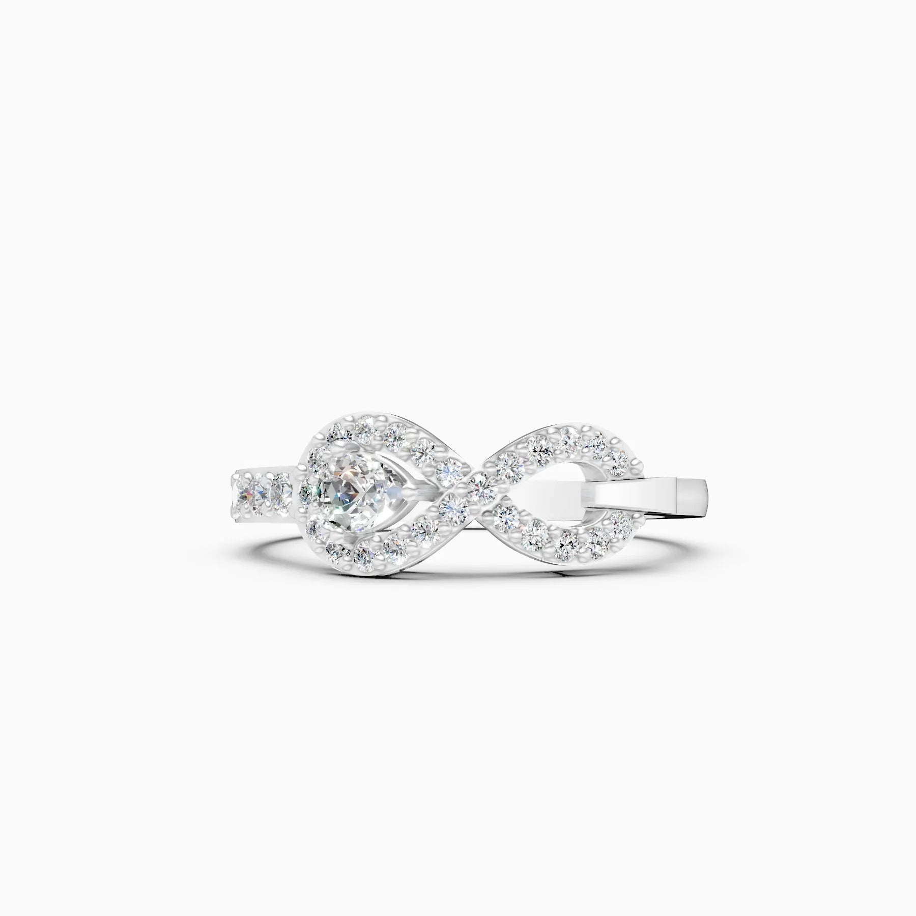 ��Foreva | Infinity Round Lab Grown Diamond Ring�� Rings VD_AYN��- Lab Grown Diamonds Jewellery