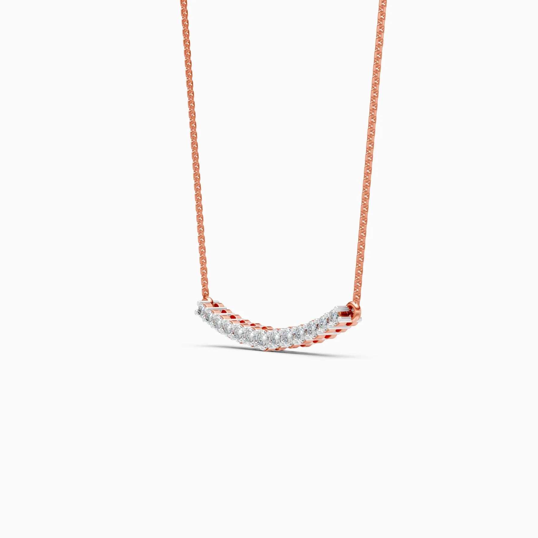 Noor | Soft Halo Lab-Grown Diamond Necklace - Nivara