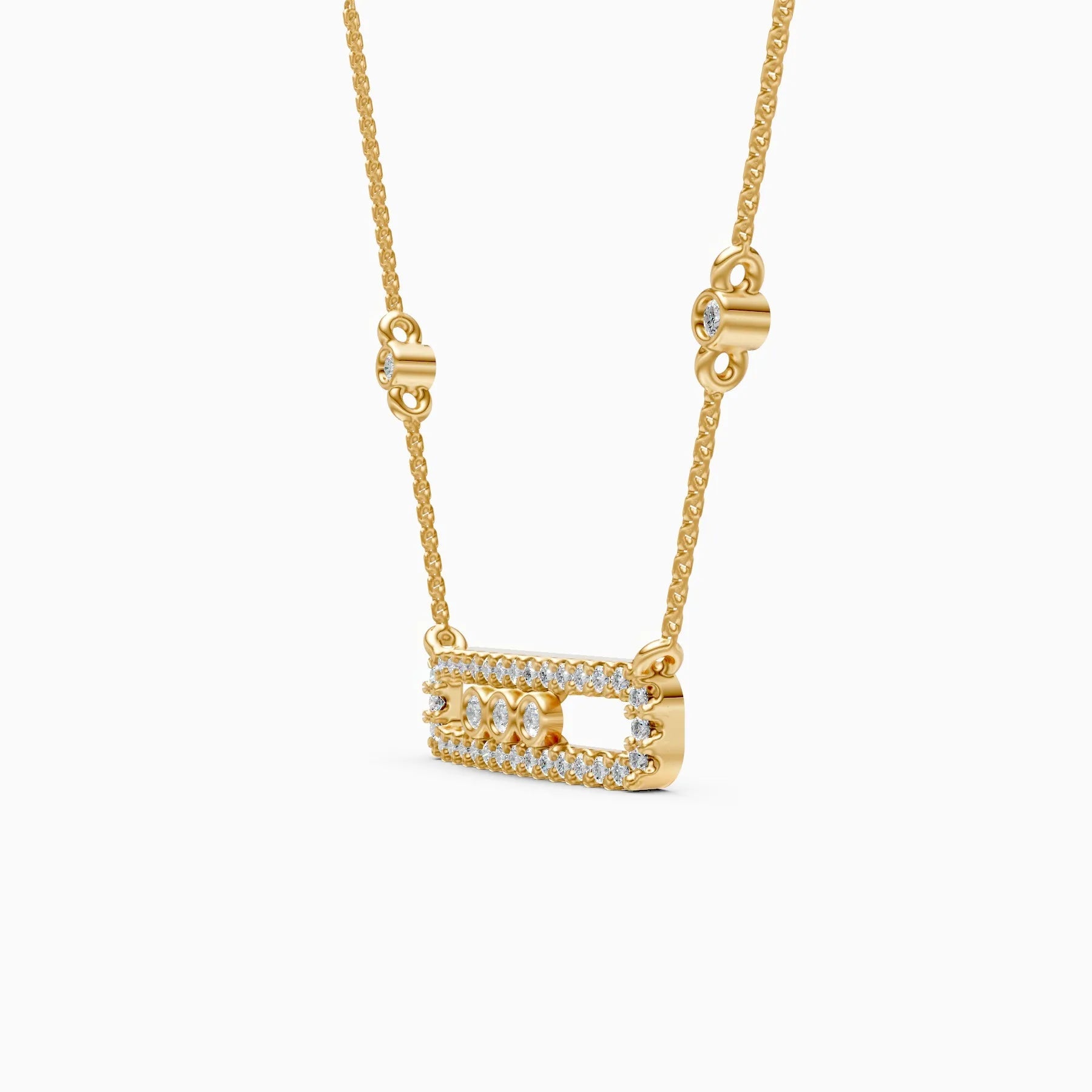 Noor | Lumen Cluster Lab-Grown Diamond Necklace - Nivara