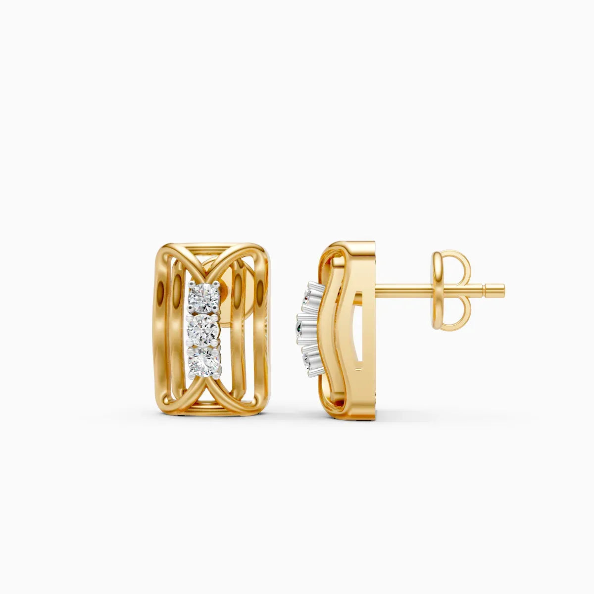 Mode | Chevron Vow Lab-Grown Diamond Studs