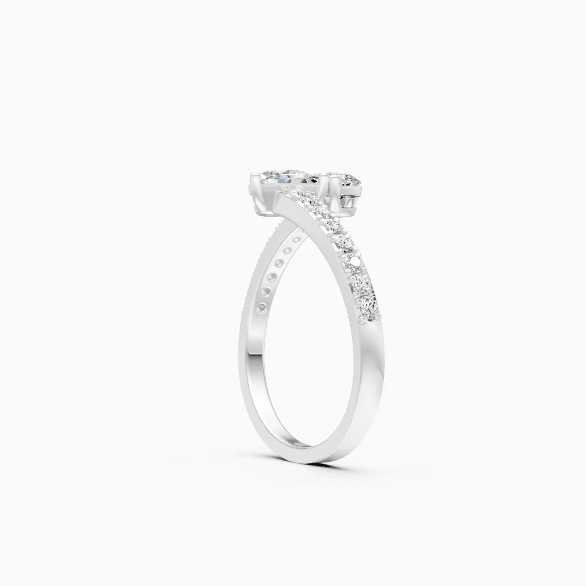 ��Toi et Moi | Pear & Round Lab Grown Diamonds Ring�� Rings VD_AYN��- Lab Grown Diamonds Jewellery