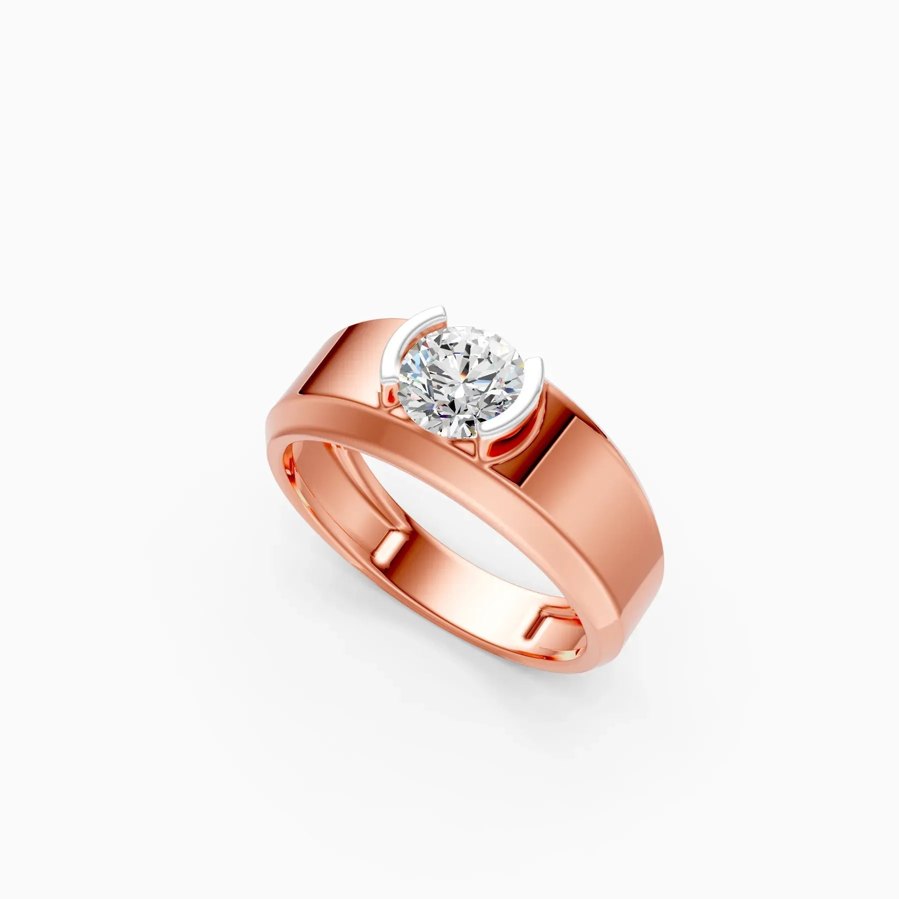 ��Amora | Round Solitaire Minimal Lab Grown Diamond Ring�� Rings VD_AYN��- Lab Grown Diamonds Jewellery