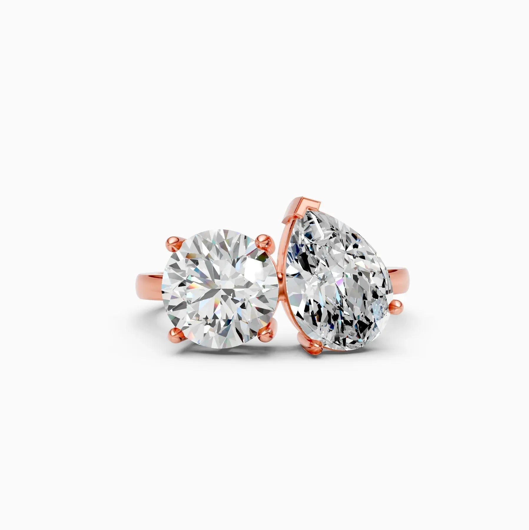 ��Toi et Moi | Round & Pear Lab Grown Diamond Ring�� Rings VD_AYN��- Lab Grown Diamonds Jewellery