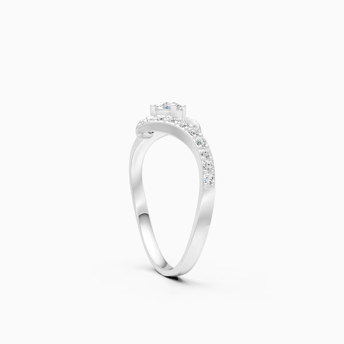 ��Amara | Round Lab Grown Diamonds Swirl Ring�� Rings VD_AYN��- Lab Grown Diamonds Jewellery
