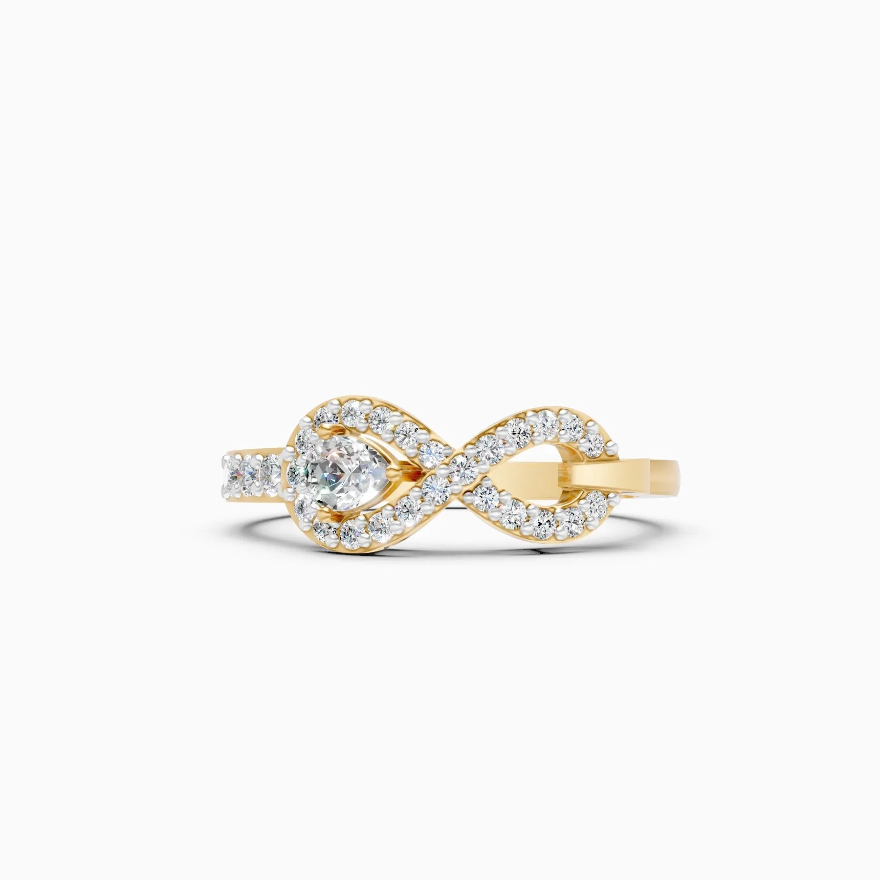 ��Foreva | Infinity Round Lab Grown Diamond Ring�� Rings VD_AYN��- Lab Grown Diamonds Jewellery