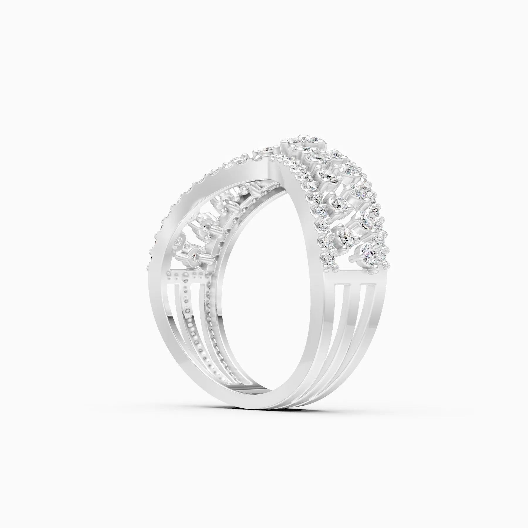 ��Raya | Round Lab Grown Diamond Crown Ring�� Rings VD_AYN��- Lab Grown Diamonds Jewellery