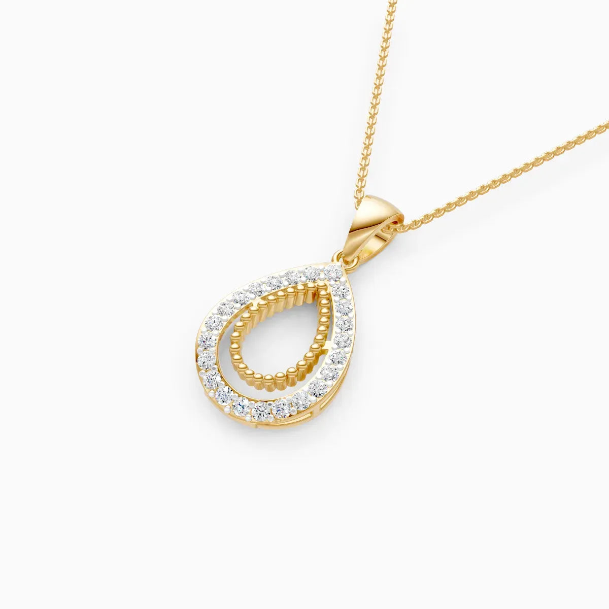 Mira | Teardrop Lab-Grown Diamond Pendant - Nivara