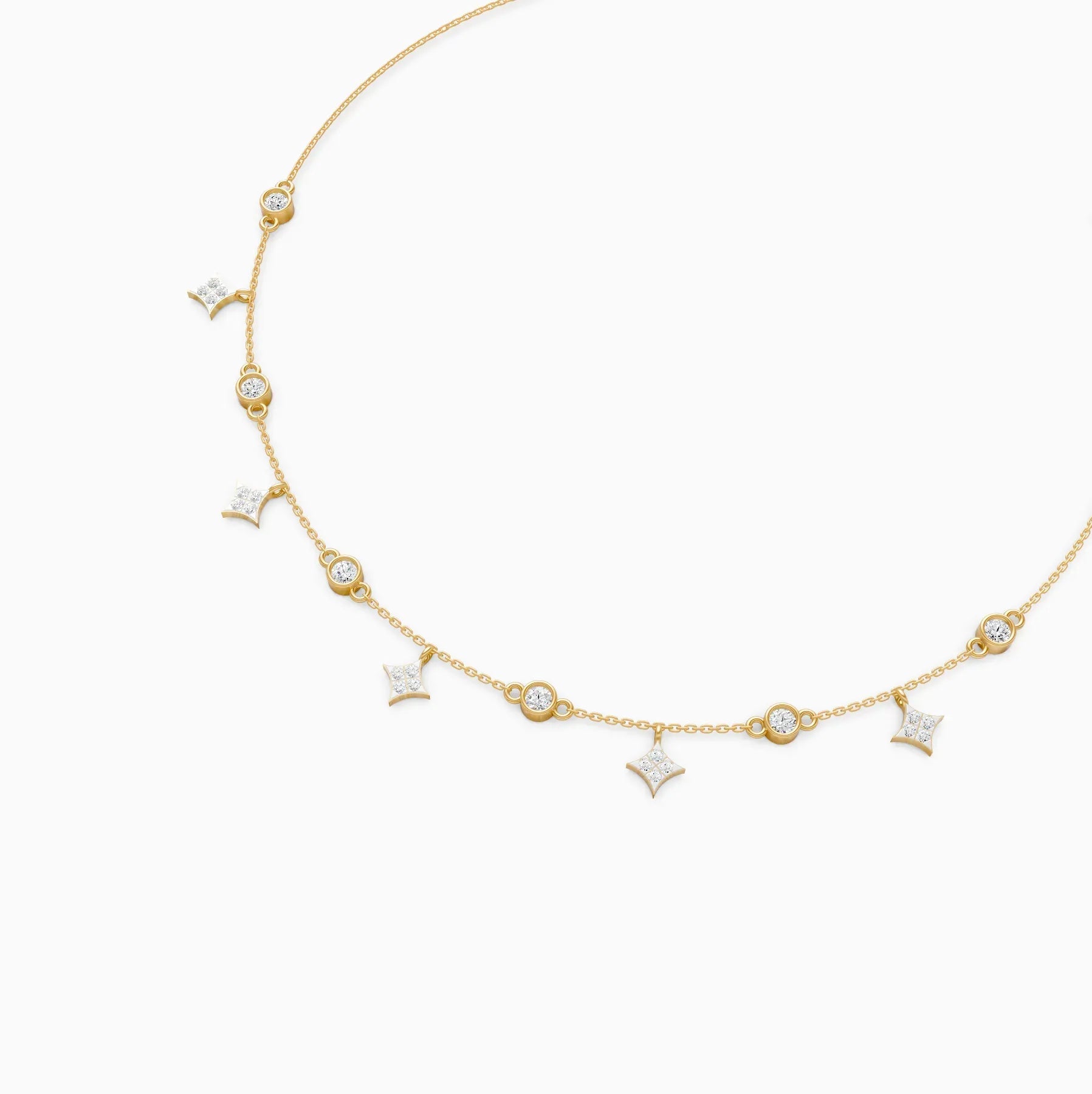 Celestia | Stardrift Lab-Grown Diamond Necklace - Nivara