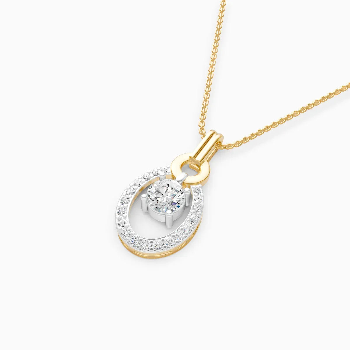 Mira | Ring of Light Lab-Grown Diamond Pendant - Nivara